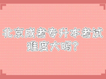 北京成考專升本考試難度大嗎