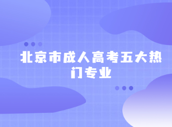 北京市成人高考五大熱門專業